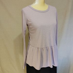 Acemi Blush long sleeve crew neck knit top